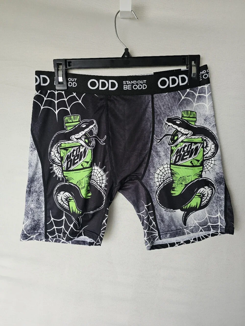 Mtn Dew x ODD Sox Boxer Briefs Size L New With Tags Snake Graphic